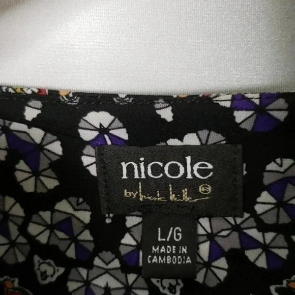 Nicole | Long Sleeve Dress | Size Lrg | Blk & Red - Picture 6 of 6